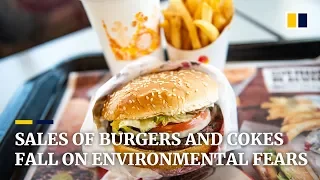 Environmental worries have consumers spending less on meat and bottled drinks