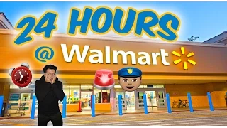 👮🏼🚨COPS 24 HOUR OVERNIGHT WALMART TOY FORT GONE WRONG ⏰| CAUGHT BY OVERNIGHT SECURITY KICKED OUT