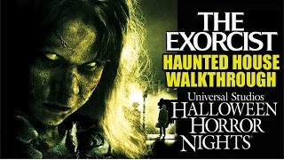 The Exorcist Haunted House Maze Walkthrough Halloween Horror Nights Universal Hollywood 2016