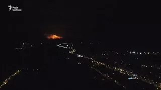 Взрывы на складах с боеприпасами в Винницкой области (видео дрона)