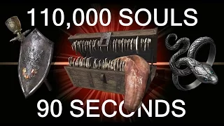 DARK SOULS 3: 110,000 Souls in 90 Seconds "UPDATED" (Best Soul Farming Method)