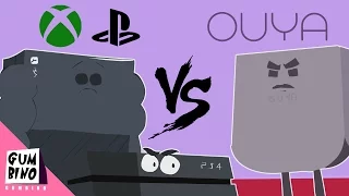 Console Cartoon parody | "Ouya vs Xbox one vs Ps4"