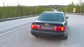 Audi S6 (C4) V8 sound with straight pipes