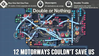 [Top 0.1%] This Map is Historically Unfair - Manila Double or Nothing Challenge - Mini Motorways