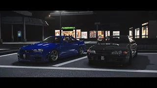 SKYLINE R32 & R34 CRUISING // ASSETTO CORSA