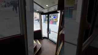 3 Door London New Routemaster Bus third Door Closing