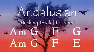 Andalusian Folk Rock, backing track, A minor, 130bpm. Play along, improvise, have fun!