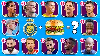 Guess the Player by FAVORITE FOOD & CLUB |Famous FOOTBALLERS And Their FAVORITE FOODS |Tiny Football
