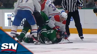 Jonathan Drouin Cross Checks Tyler Seguin In The Head And Is Assessed A Major