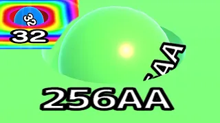 BALL RUN 2048 — '256 AA' BALL vs EVERY CELL IS RAINBOW! (Gameplay*)