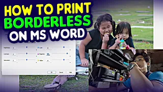 PAANO MAGPRINT NG BORDERLESS PHOTO SA MS WORD