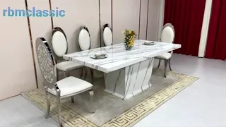 Modern Marble Dining Table with Chairs set #decoration #dance #diy #durecorder #foryou #funny #gym