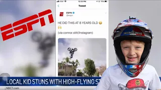 8 Year Old BMXer Makes NEWS!
