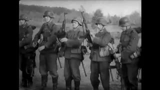 1945 Soldiers of German Wehrmacht train with Sturmgewehr 44 rare WW2 footage Stg44
