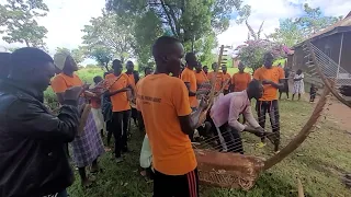 Local music band, played using traditional instruments.