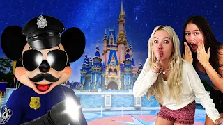 SNEAKING INTO DISNEY WORLD! 24 HOUR OVERNIGHT CHALLENGE (CAUGHT)