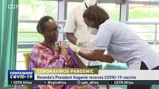 Rwanda's President Kagame and wife vaccinated against COVID19