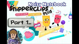 Snipperclips Cut It Out, Together! Gameplay Walkthrough PART 1 - Noisy Notebook (Nintendo Switch)