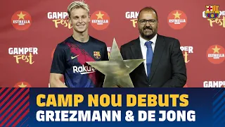 We follow De Jong and Griezmann on their Camp Nou debut against Arsenal.