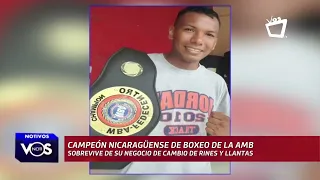 El campeón nicaragüense de boxeo que sobrevive vendiendo rines y llantas en Managua