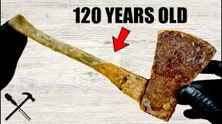 Rare 120 Years Old Antique Axe Amazing Restoration