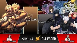 SUKUNA vs ALL He FACED Power Levels 🔥 (2023)