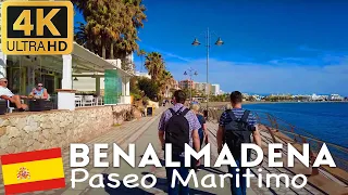 4k Walking Tour of Benalmadena Paseo Maritimo, Costa del Sol - Feb 2022