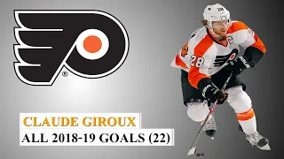 Claude Giroux (28) All 22 Goals of the 2018-19 NHL Season