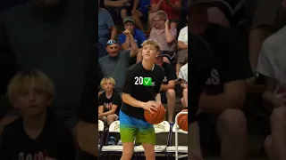 HE MADE 20 THREES IN A ROW #basketball #sports #crazy #3pointcontest #shorts