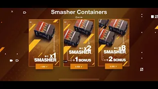 Opening 15 Smasher Containers In World Of Tanks Blitz