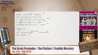 🎙 The Great Pretender - The Platters / Freddie Mercury Vocal Backing Track with chords and lyrics