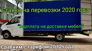 Мои ставки на перевозки 2020 года. Газель Некст 4.6. Сравним со ставками 2012 года.Опыт работы.