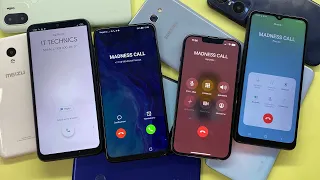 MADNESS Incoming Call Xiaomi Redmi 9C NFC Vs Honor 9X and iPhone 13Pro Vs Samsung A02 Outgoing Call