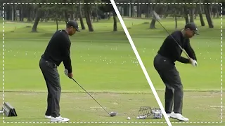 2019 Tiger Woods Warm Up Range (Driver & Wood Swings)