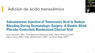 ANESTESIA TUMESCENTE EN CIRUGIA DERMATOLOGICA