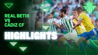 Resumen del partido Real Betis-Cádiz CF | HIGHLIGHTS | Real BETIS | #laligahighlights