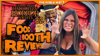 Food Booth Reviews At Halloween Horror Nights 2023 | Bubble Gum Sauce, Sour Ice Cream, & More #HHN32