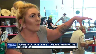 Contractor hits gas line in Greendale