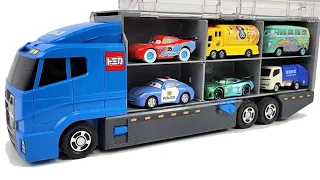 13 Types Tomica Cars ☆ Tomica opening and put in Okatazuke convoy