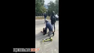 08/10/2021 В Киеве титушки ЖК СЛОБОДКА  избили защитников парка на Никольско-Слободской 7-9