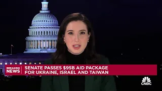 Senate passes $95B aid package for Ukraine, Israel and Taiwan