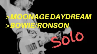 Moonage Daydream, Part 2 - Solo | Bowie/Ronson | Guitar Lesson