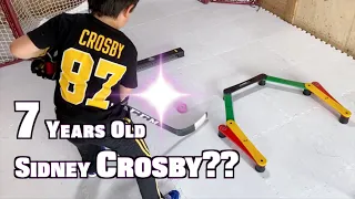 7 Years Old Sidney Crosby Amazing Stickhandling Hockey Drills