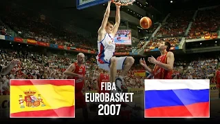 Spain 🇪🇸  v Russia 🇷🇺  - Classic Full Games | FIBA EuroBasket 2007 - Final