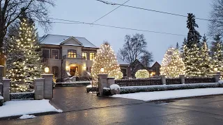 First Winter Snow Storm in Toronto Canada Nice And Cozy Homes in Snow Day