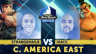 Strangehail8 (Ryu) vs. Ixacc (E. Honda) - Top 16 - Capcom Pro Tour 2022 Central America East