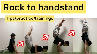 Rock to hand stand tips/practice/trainings【gymnastics】