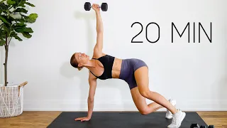 20 MIN FULL BODY WORKOUT With Weights (At Home Strength)