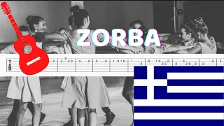 ZORBA - Traditional Greek Dance Music Guitar Tab/Tutorial