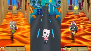 Talking Tom Gold Run Halloween VS LOST CITY WORLD -Talking Tom VS Talking Angela Becca Boss Fight